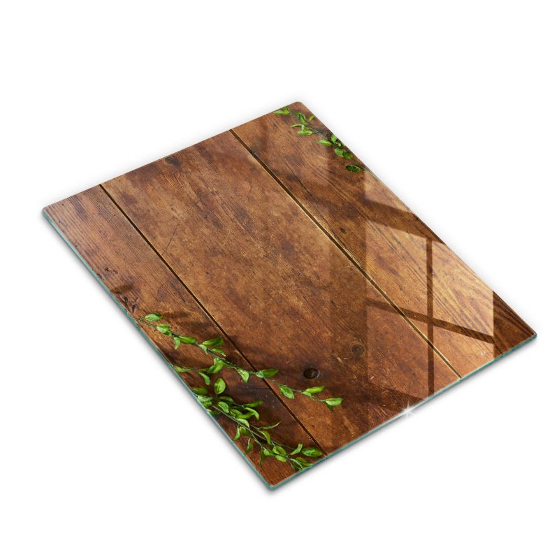 Deska kuchenna  Wallfluent 30x40 Drewniane deski i liście 1 szt.