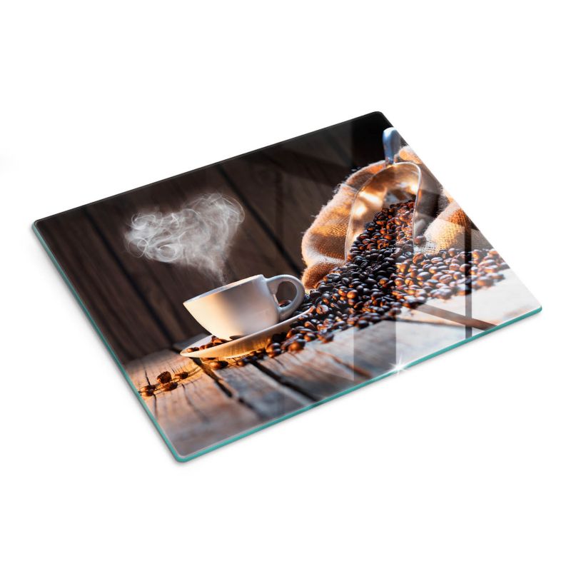 Deska kuchenna Wallfluent 30x40 Filiżanka kawy i serce 1szt