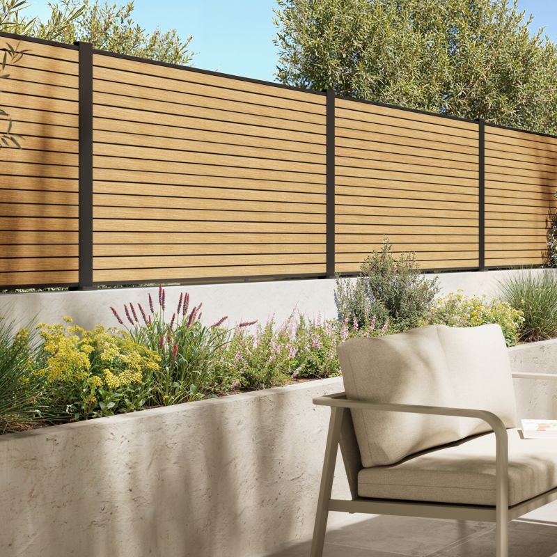 Deska ogrodzeniowa Klikstrom Clerestory Teak 3 sztuki