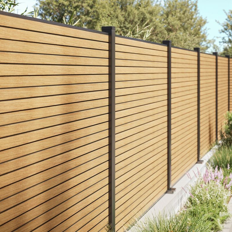 Deska ogrodzeniowa Klikstrom Clerestory Teak 3 sztuki