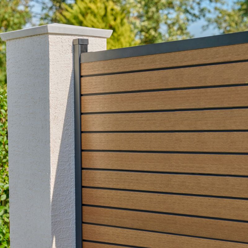 Deska ogrodzeniowa Klikstrom Clerestory Teak 3 sztuki