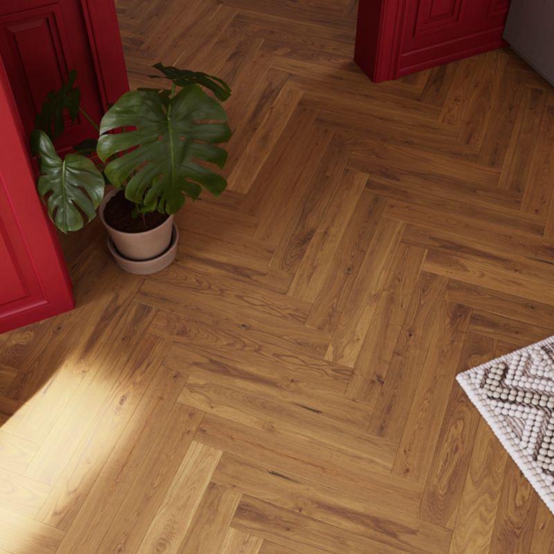 Deska podłogowa lita GoodHome Visby jodełka 1,75 m2