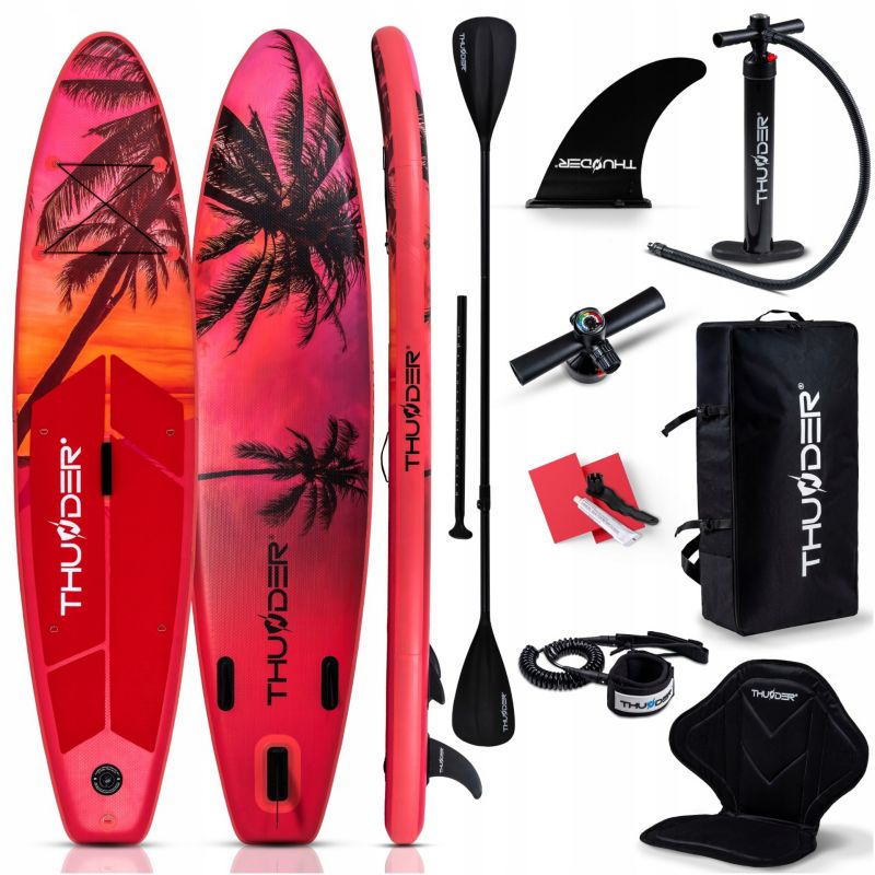 Deska SUP 320 cm pompowana do pływania Thunder bezpieczna solidna wiosło zestaw i akcesoria 1szt.