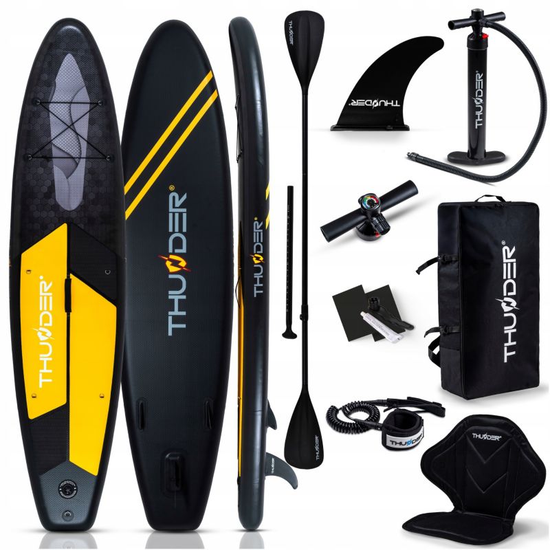 Deska SUP 320 cm pompowana do pływania Thunder solidna wytrzymała zestaw z siedziskiem i akcesoriami 1szt.