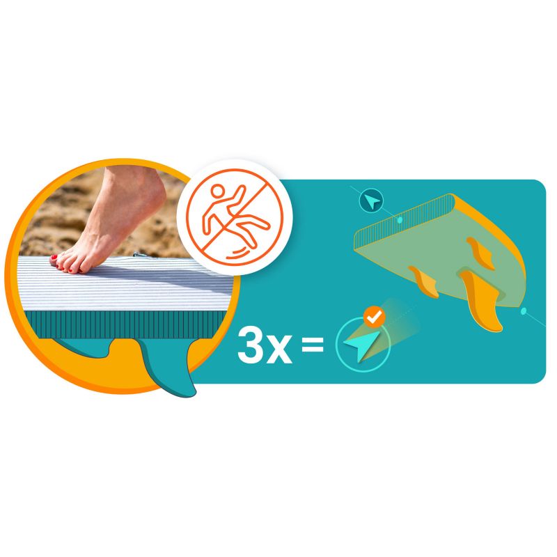 Deska SUP do pływania pompowana Paddle Aquasurf 320cm Neo-Sport 1szt.