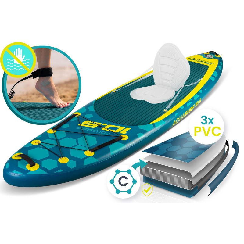 Deska SUP do pływania pompowana Paddle Aquasurf 320cm Neo-Sport 1szt.