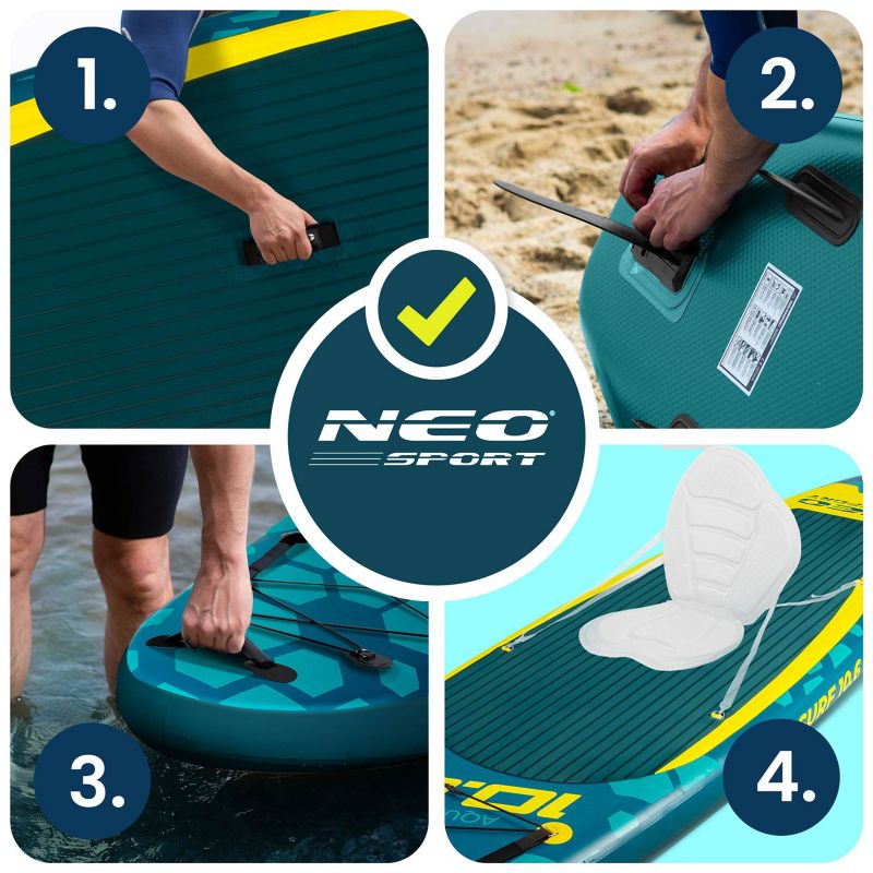 Deska SUP do pływania pompowana Paddle Aquasurf 320cm Neo-Sport 1szt.