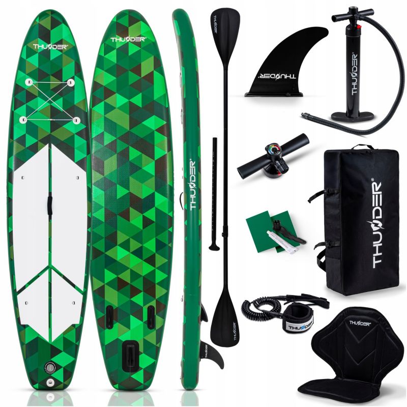 Deska SUP Thunder 350CM pompowana z siedziskiem stand up paddle wiosło akcesoria 1szt.