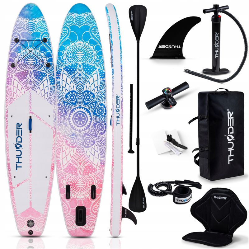 Deska SUP Thunder pompowana 350CM wyporna mocna do pływania plecak zestaw 1szt.