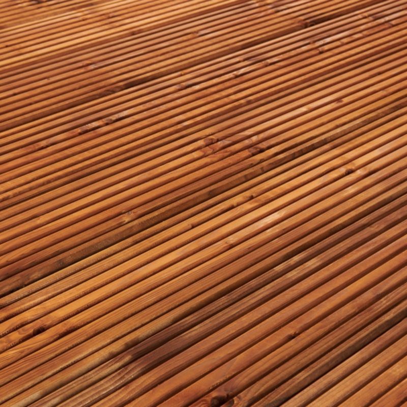 Deska tarasowa drewniana 360 x 14,4 x 2,7 cm sosna brązowa