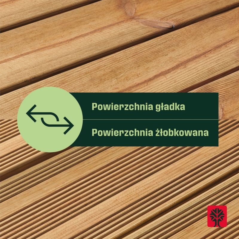 Deska tarasowa Klikstrom Lemhi 2,7 x 14,4 x 240 cm brązowa