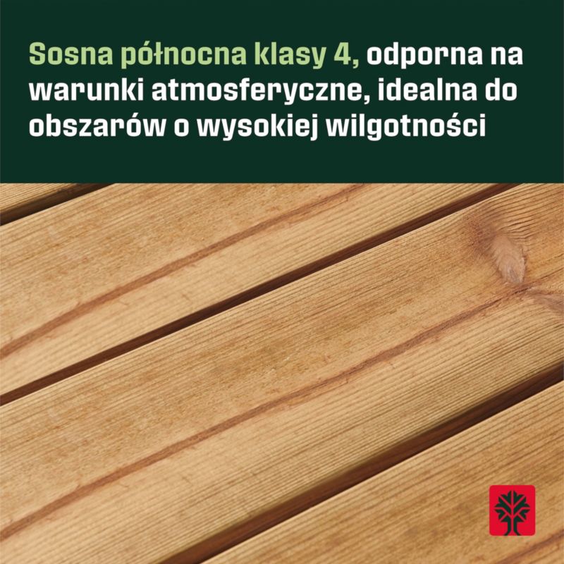Deska tarasowa Klikstrom Lemhi 2,7 x 14,4 x 240 cm brązowa
