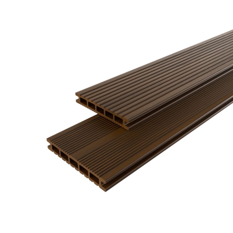 Klikstrom kompozitní terasové prkno 2,1 x 14,5 x 220 cm čokoláda.