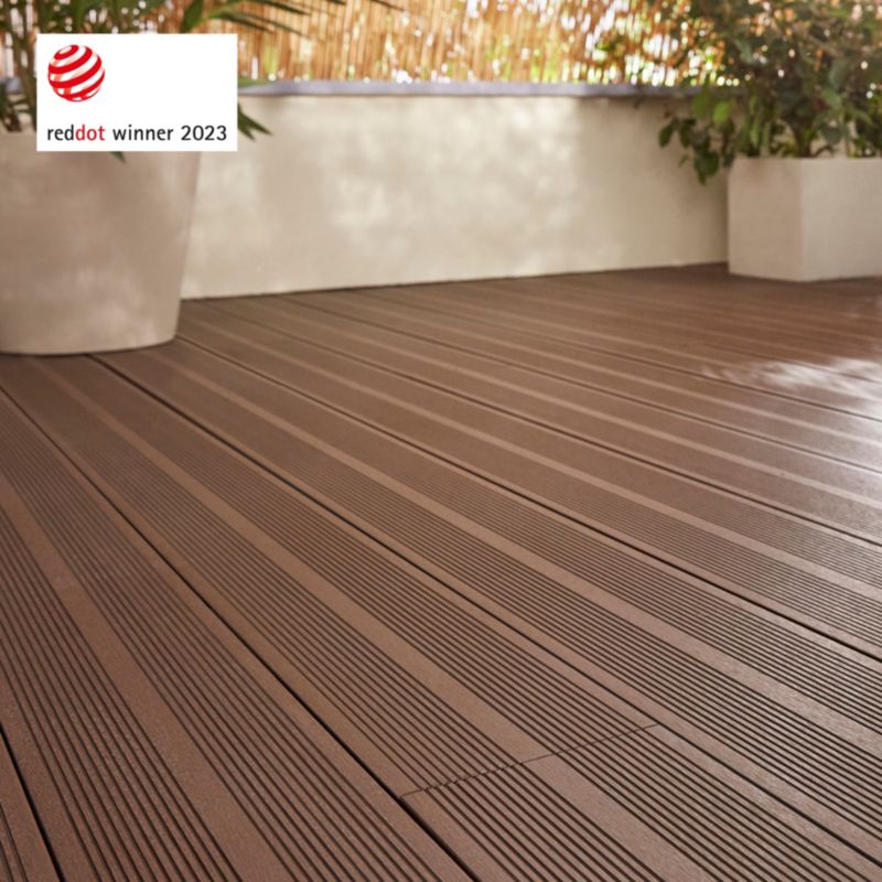 Deska tarasowa kompozytowa Klikstrom 2,1 x 14,5 x 300 cm chocolate