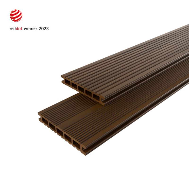 Deska tarasowa kompozytowa Klikstrom 2,1 x 14,5 x 300 cm chocolate