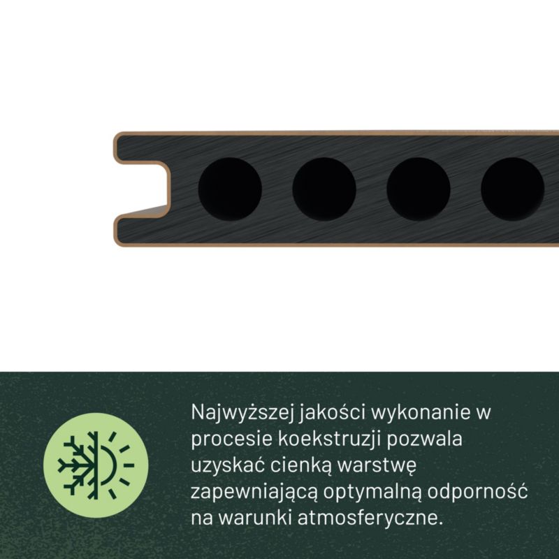 Deska tarasowa kompozytowa Klikstrom 2,2 x 14,5 x 220 cm teak