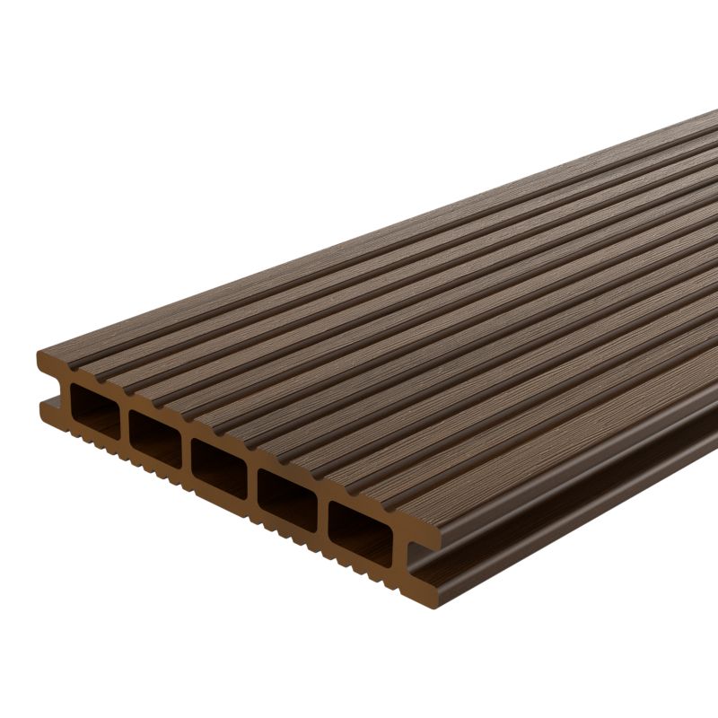 Kompozitní terasová deska Klikstrom Neva 2,1 x 14,5 x 300 cm hnědá.