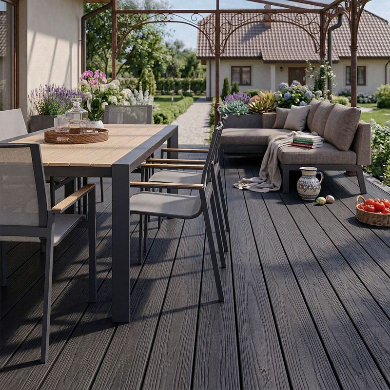 Deska Tarasowa Kompozytowa NORDECK Dubline Grey/Charcoal 3000 x 143 x 22,5 mm 1 szt.