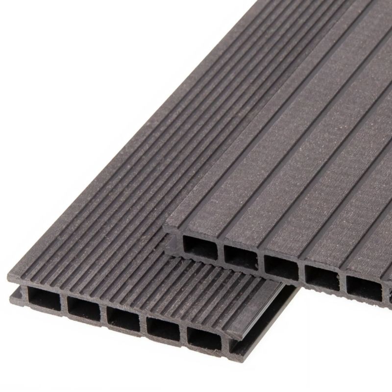 Deska tarasowa kompozytowa NORDECK ProDeck BASIC ryflowana 2400 x 140 x 20 mm Dąb Antracytowy 1 szt.