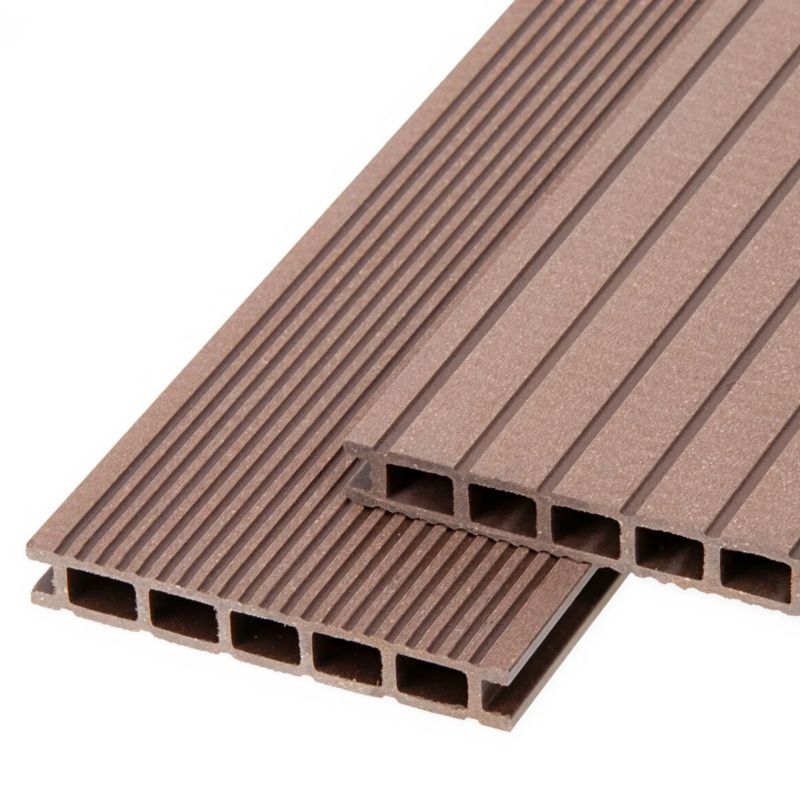 Deska tarasowa kompozytowa NORDECK ProDeck BASIC ryflowana 2400 x 140 x 20 mm Kasztan 1 szt.