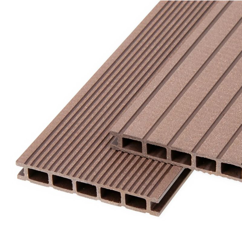 Deska tarasowa kompozytowa NORDECK ProDeck PREMIUM ryflowana 3000 x 145 x 25 mm Kasztan 1 szt.