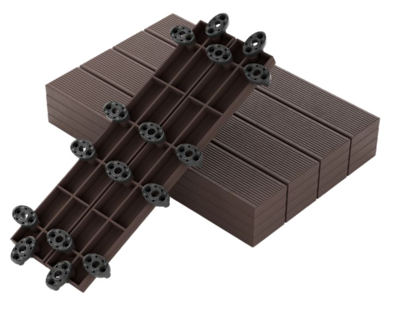 WPC Kompozitní Terasová deska GUMI Ořech 50x8x2,1 cm - 16 ks.