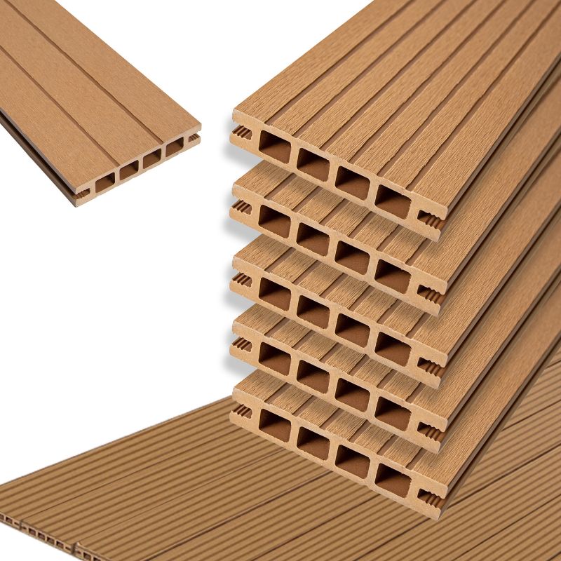 Deska tarasowa WPC 4iQ Group 11x2x200 cm Teak panel tarasowy brązowa 5 szt.