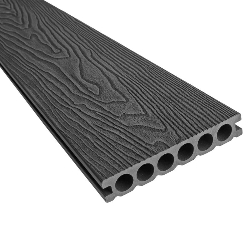 Deska tarasowa WPC 4iQ Group 14x2,5x240 cm Antracyt panel tarasowy 1 szt.