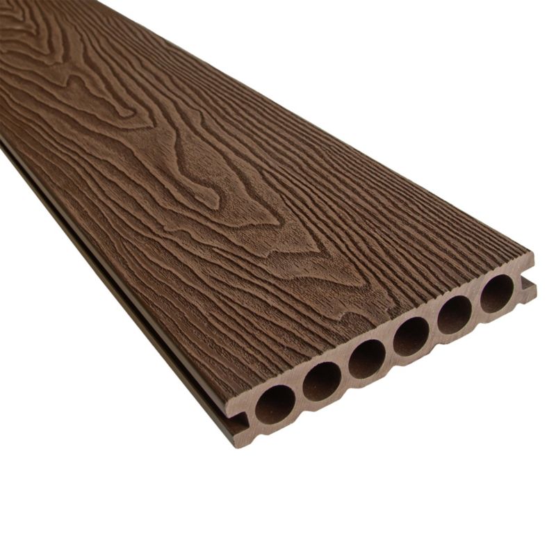 Deska tarasowa WPC 4iQ Group 14x2,5x240 cm Dark Brown panel tarasowy 1 szt.