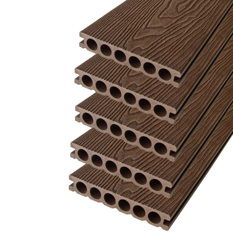 Deska tarasowa WPC 4iQ Group 14x2,5x240 cm Dark Brown panel tarasowy 5 szt.