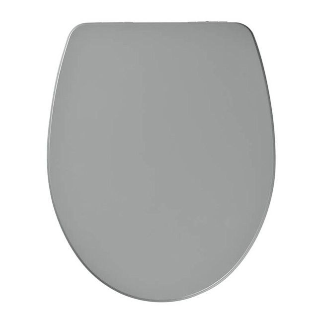 Deska WC GoodHome Morava MDF wolnoopadająca szara