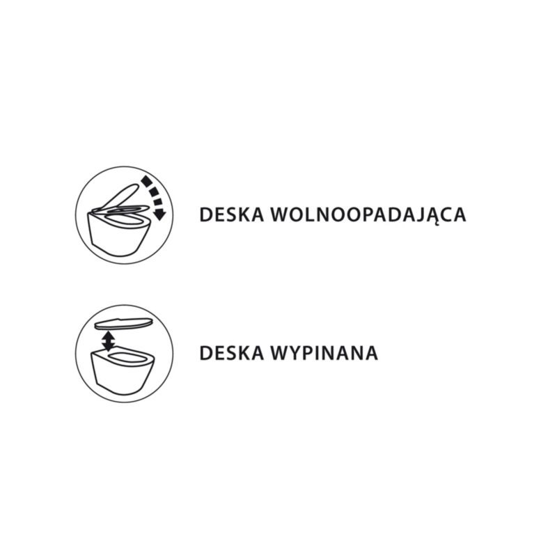 Deska WC Olmo duroplast wolnoopadająca biała