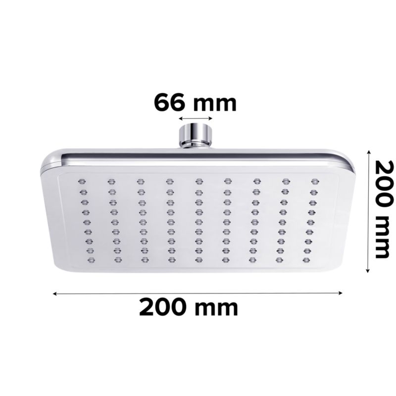 Deszczownica prysznicowa GoodHome 20 x 20 cm chrom