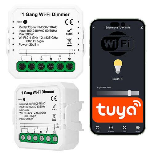 Dimmer Ściemniacz Sone Tuya WiFi Mini V3 Sterownik Oświetlania 1szt.