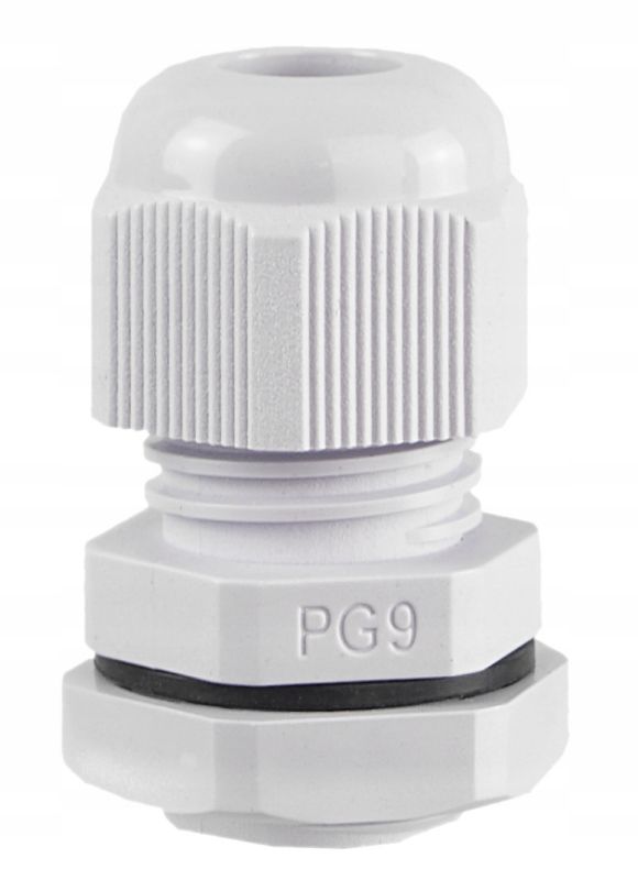 Dławik z gwintem E P Elektro-Plast PG-9 IP68 szary