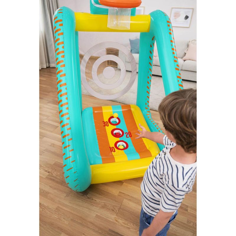 Dmuchana gra ogrodowa Bestway 3w1 koszykówka piłka nożna cel 127x109x178cm 1szt.