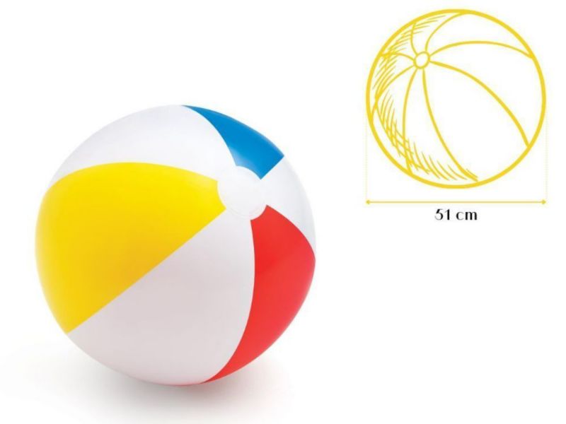 Dmuchana piłka plażowa Intex 59020NP, średnica 51 cm, 1 szt.