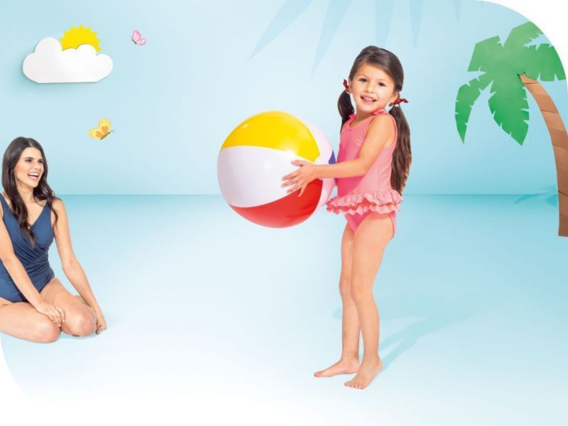Dmuchana piłka plażowa Intex 59020NP, średnica 51 cm, 1 szt.