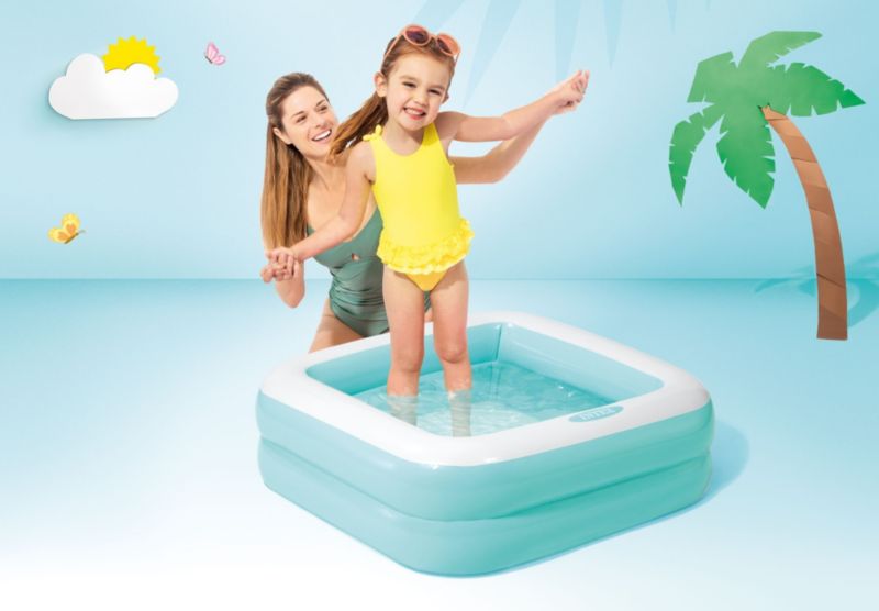 Dmuchany basenik Intex 57100 brodzik dla dzieci 86x86x25 cm miętowy 1 szt.