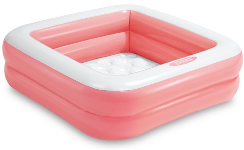 Dmuchany basenik Intex 57100 brodzik  dla dzieci 86x86x25 cm pastelowo różowy 1 szt.
