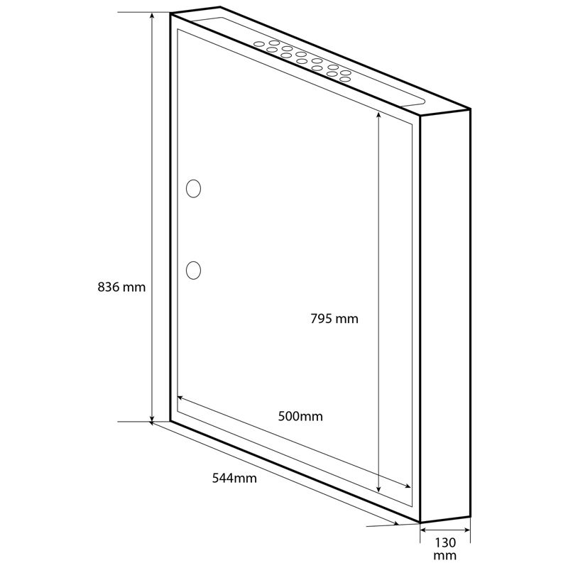 Doktorvolt Rozdzielnica natynkowa 4x24 skrzynka elektryczna modułowa metalowa IP30 1550