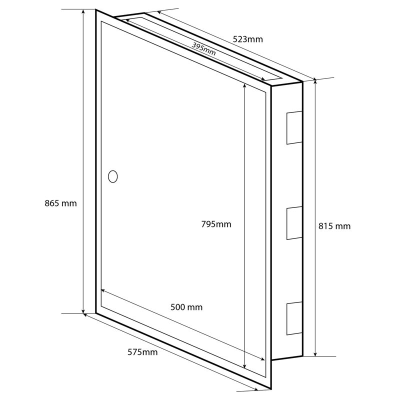 Doktorvolt Rozdzielnica podtynkowa 4x24 modułowa metalowa 4x24 IP30 1659