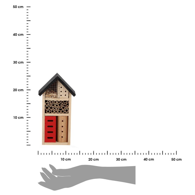 Domek dla owadów Esschert Design pionowy drewniany 26,2 cm 1 szt.