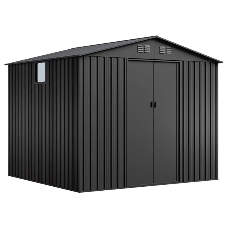 Domek metalowy NORDVIC Magni 2830 x 2510 mm, przesuwne drzwi, Cold Grey 1 szt.