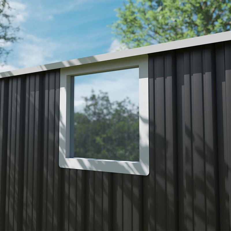 Domek metalowy NORDVIC Thor 2830 x 1890 mm, uchylne drzwi, Cold Grey 1 szt.