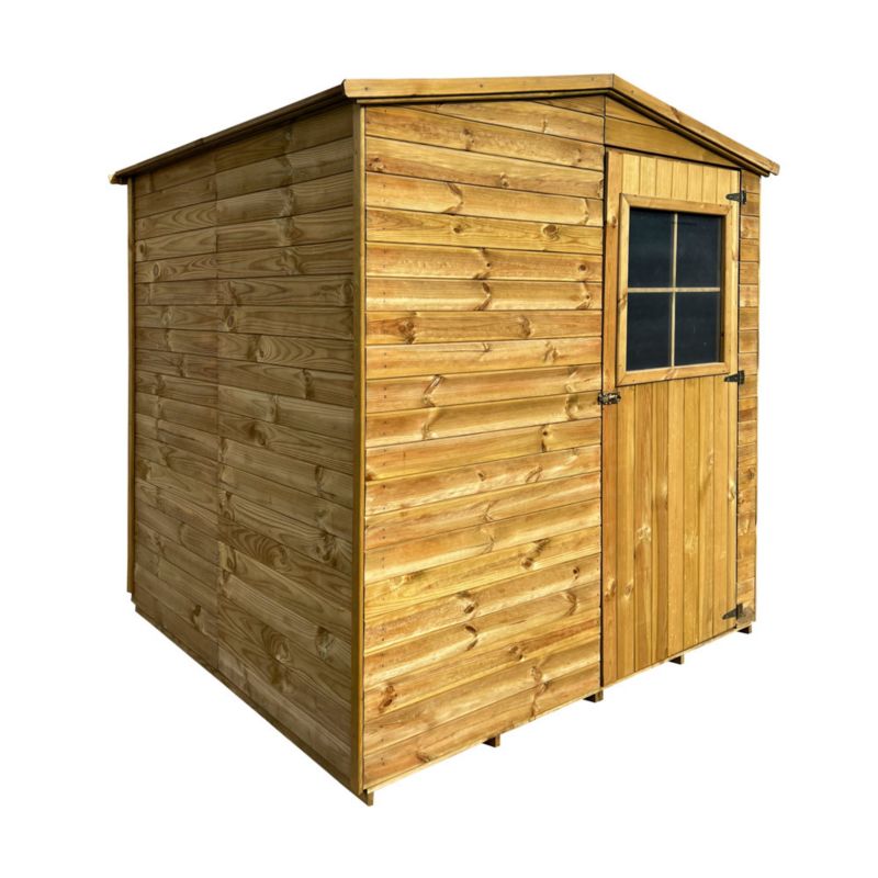 Domek narzędziowy 4iQ Group drewniany jednodrzwiowy 180x182,5x207 cm narzędziownia  1szt.