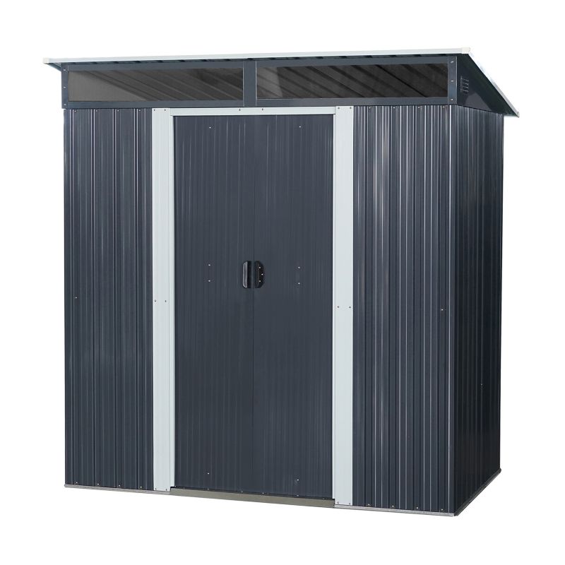Domek narzędziowy 4iQ Group Stalowy 195x121x196cm ze śwetlikiem 2,36m2 1 szt.