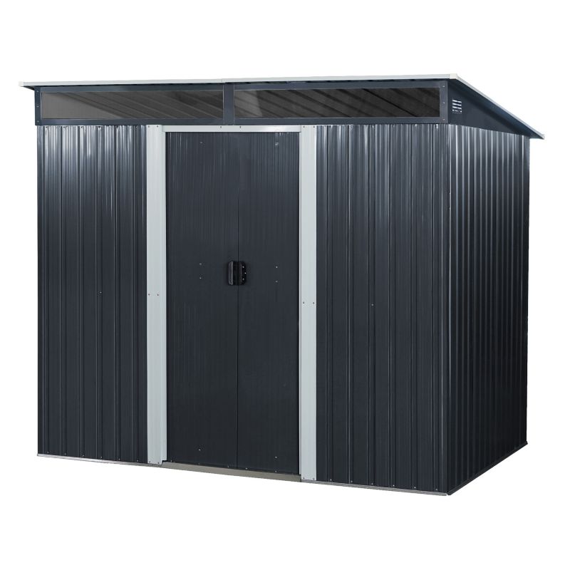 Domek narzędziowy 4iQ Group Stalowy 238x174x196 cm ze śwetlikiem 4,1m2 1 szt.