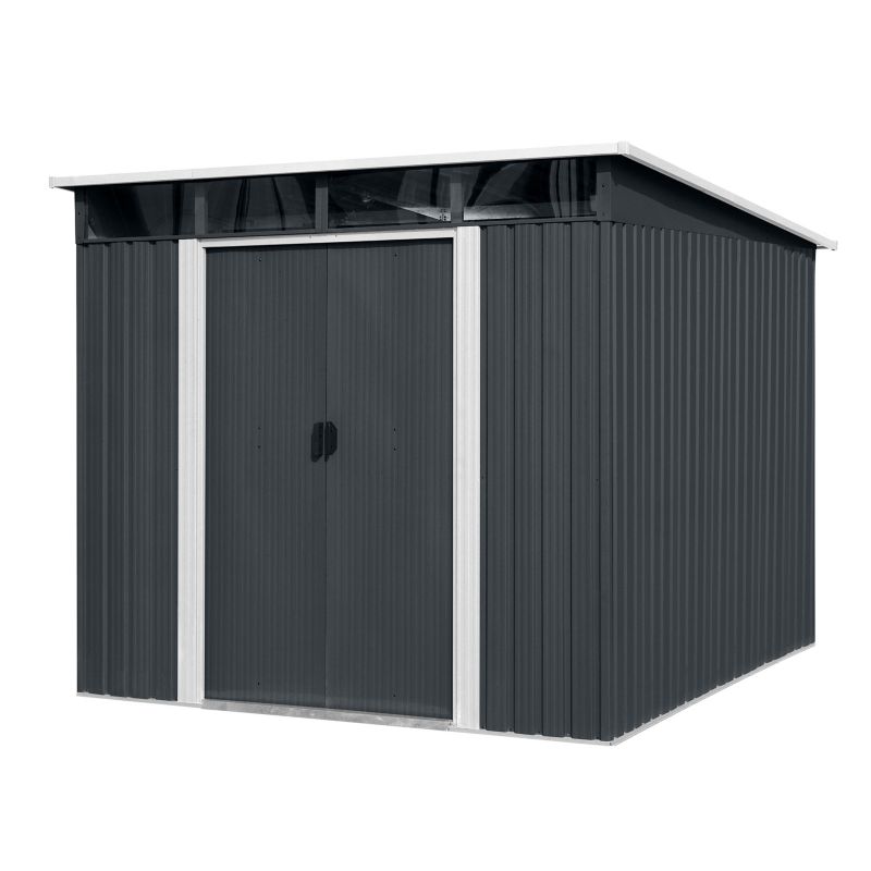 Domek narzędziowy 4iQ Group Stalowy279x238x203 cm ze śwetlikiem 6,6m2 1 szt.