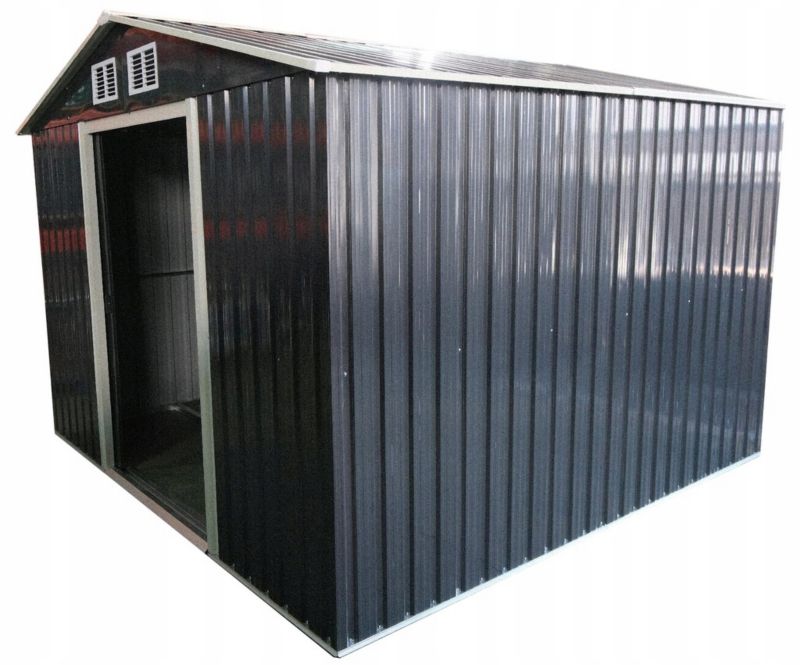 Domek narzędziowy Kontrasto metalowy DM1004 257x257x192cm szary 1 szt.